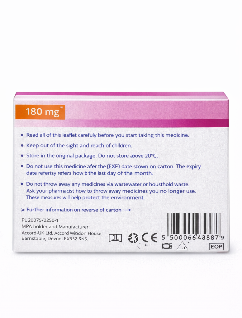 Fexofenadine 180mg Tablets - 30 tablets