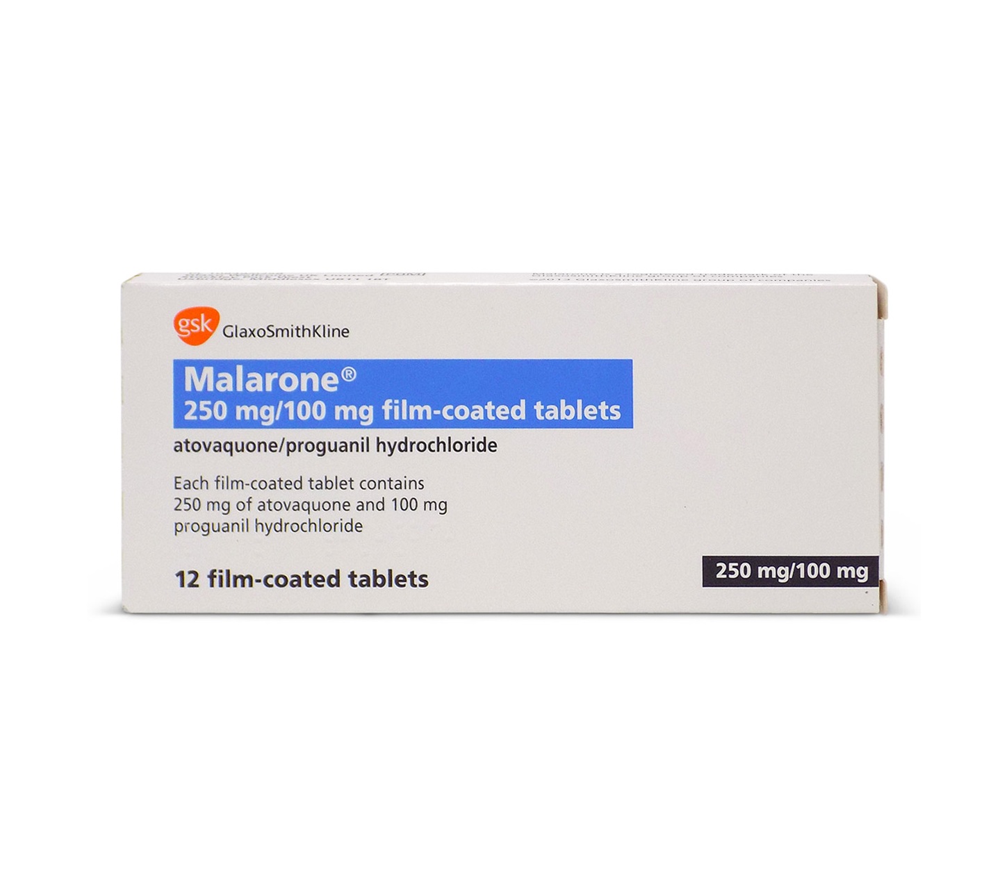 Malarone - up to 3 days - 12 Tablets