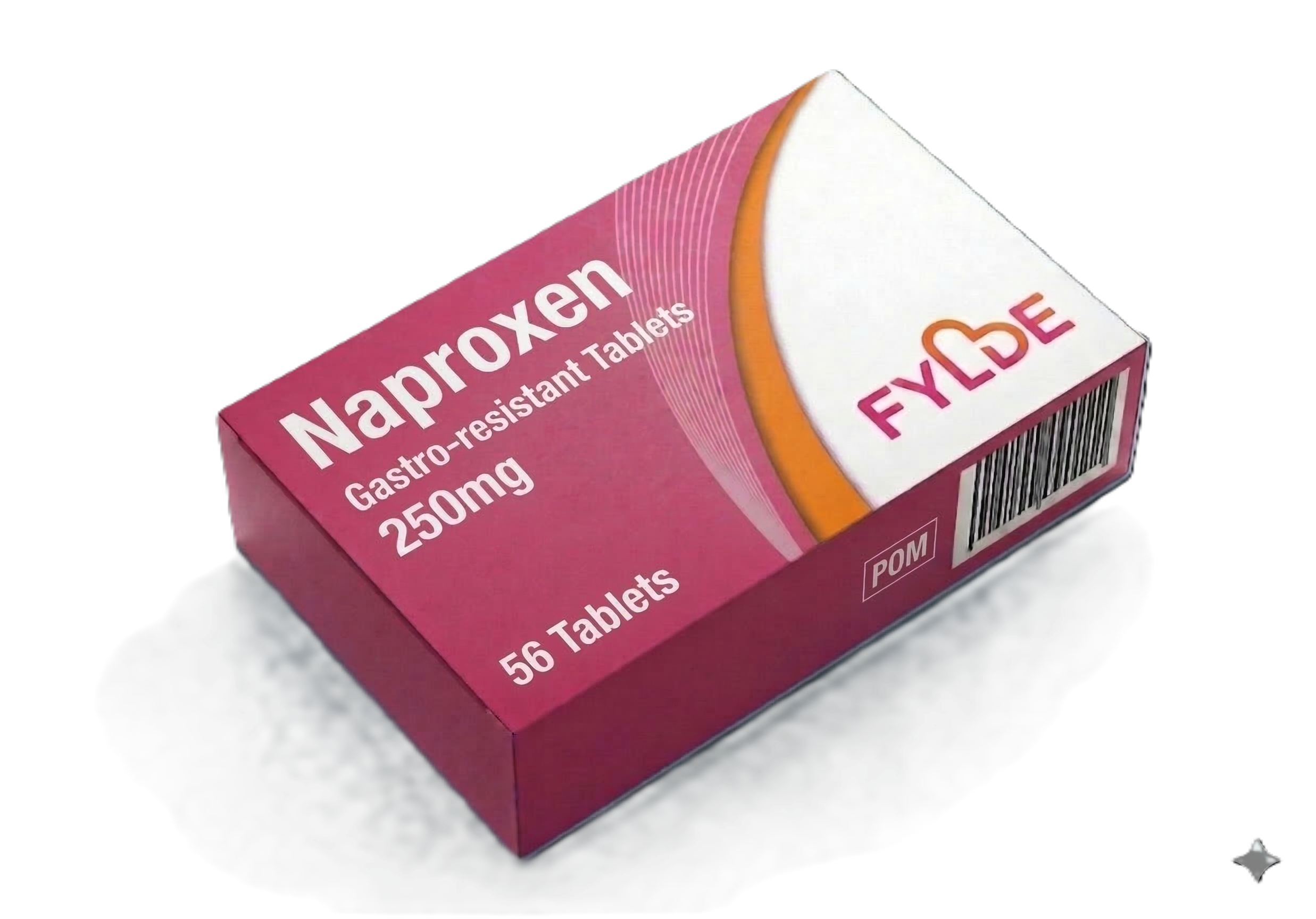 Naproxen 250mg Gastro-Resistant Tablets (POM) - 56 Tablets