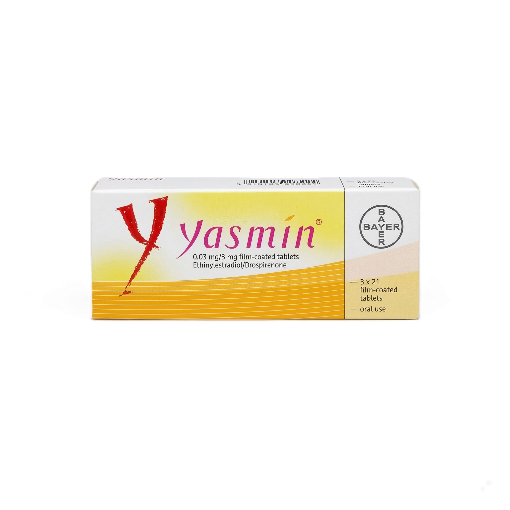 Yasmin 0.03mg/3mg Film-Coated Tablets