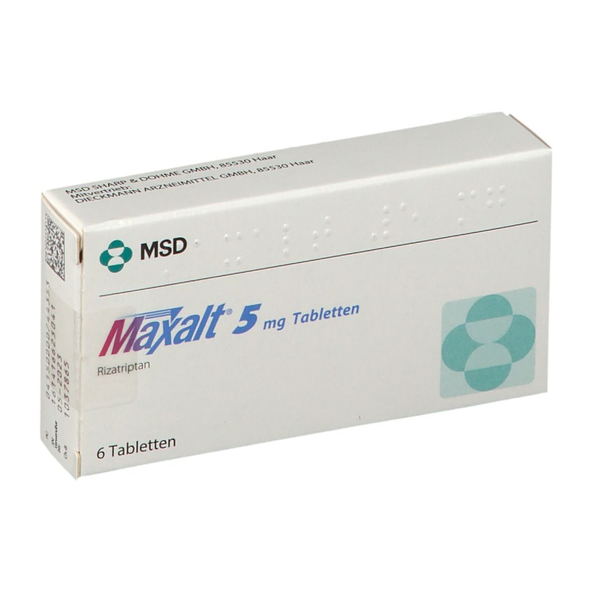 Maxalt - Rizatriptan 5mg - 6 Tablets